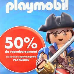 🎉PROMO DE PLAYMOBIL!🎉
Playmobil cel.lebra el seu 50 aniversari amb aquesta gran promoció!
Per la compra de dues caixes de Playmobil, et retornen la meitat de la de menys preu !!
Només cal seguir els passos habilitats a la seva web i retornen els diners mitjançant transferencia bancaria. 
T'ho perdràs?

🎉PROMO DE PLAYMOBIL!🎉 
Playmobil celebra su 50 aniversario con esta gran promoción! 
Por la compra de dos cajas de Playmobil, te devuelven la mitad de la de menos precio !! 
Basta con seguir los pasos habilitados en su web y devuelven el dinero mediante transferencia bancaria. ¿Te lo vas a perder?

#playmobil #50aniversari #promocio #promocion #calamadrona #estancsolsona
#calamadronacarrerdelsferrers
#calamdronadelpoblenou
#comerçdeproximitat #comerçlocal #vilafrancacomerç #vilafrancadelpenedes #joguinesavilafranca